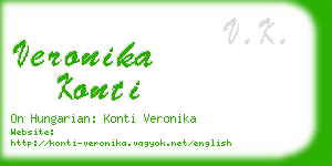 veronika konti business card